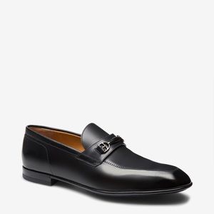 Bally Men's Carew Black Dress Loafers Shoes 8.5